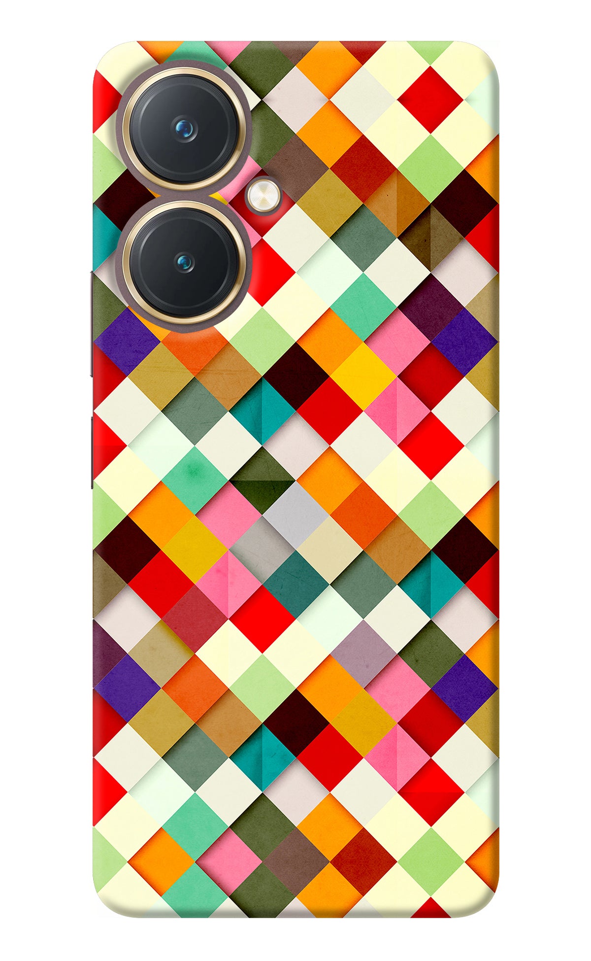 Geometric Abstract Colorful Vivo Y27 Back Cover