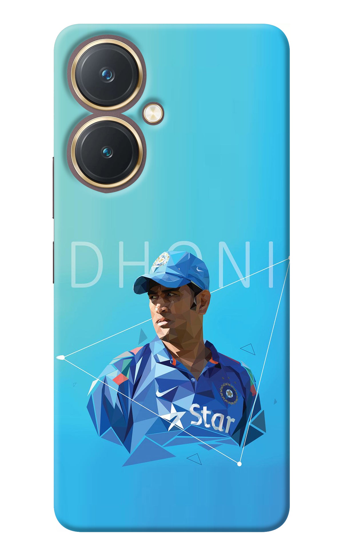 Dhoni Artwork Vivo Y27 Back Cover