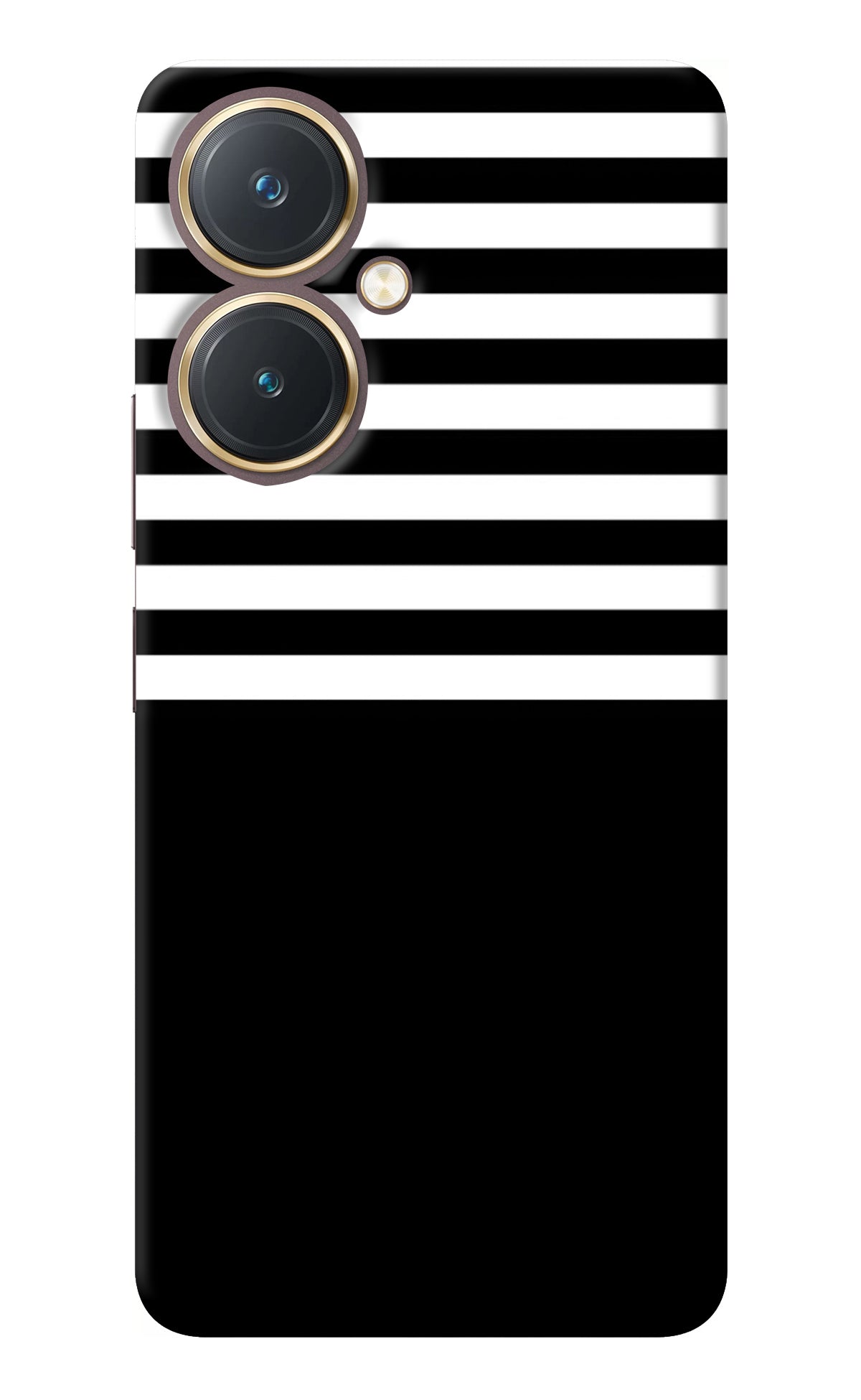 Black and White Print Vivo Y27 Back Cover