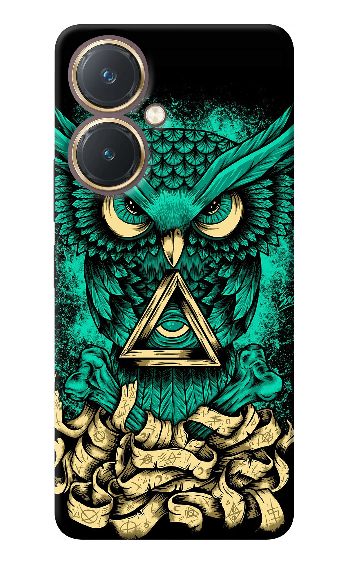 Green Owl Vivo Y27 Back Cover