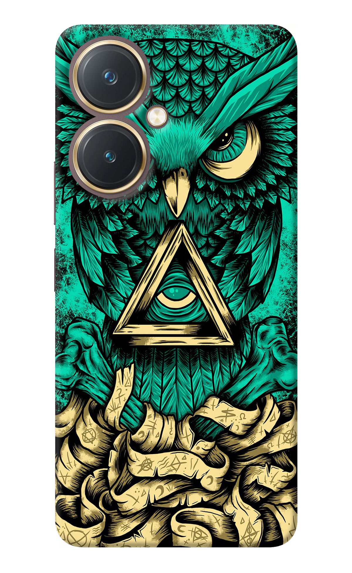 Green Owl Vivo Y27 Back Cover