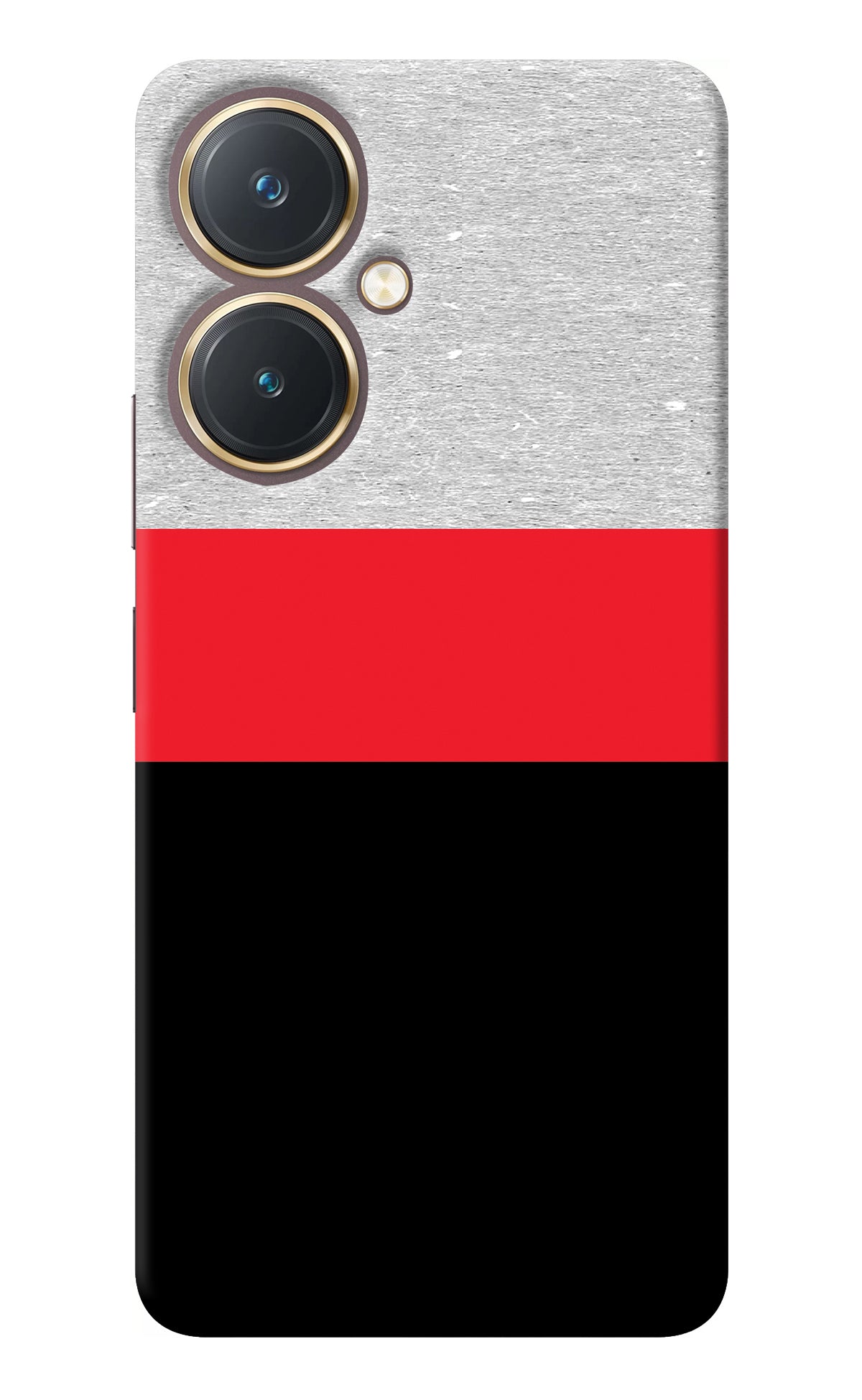 Tri Color Pattern Vivo Y27 Back Cover