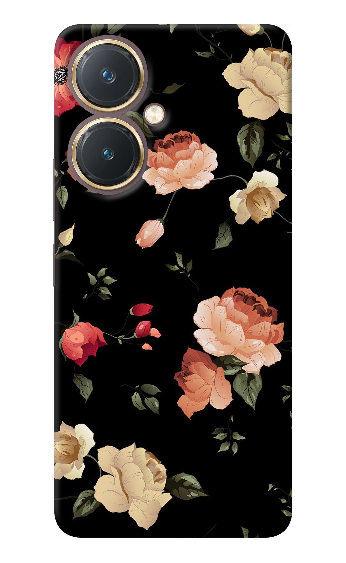 Flowers Vivo Y27 Back Cover