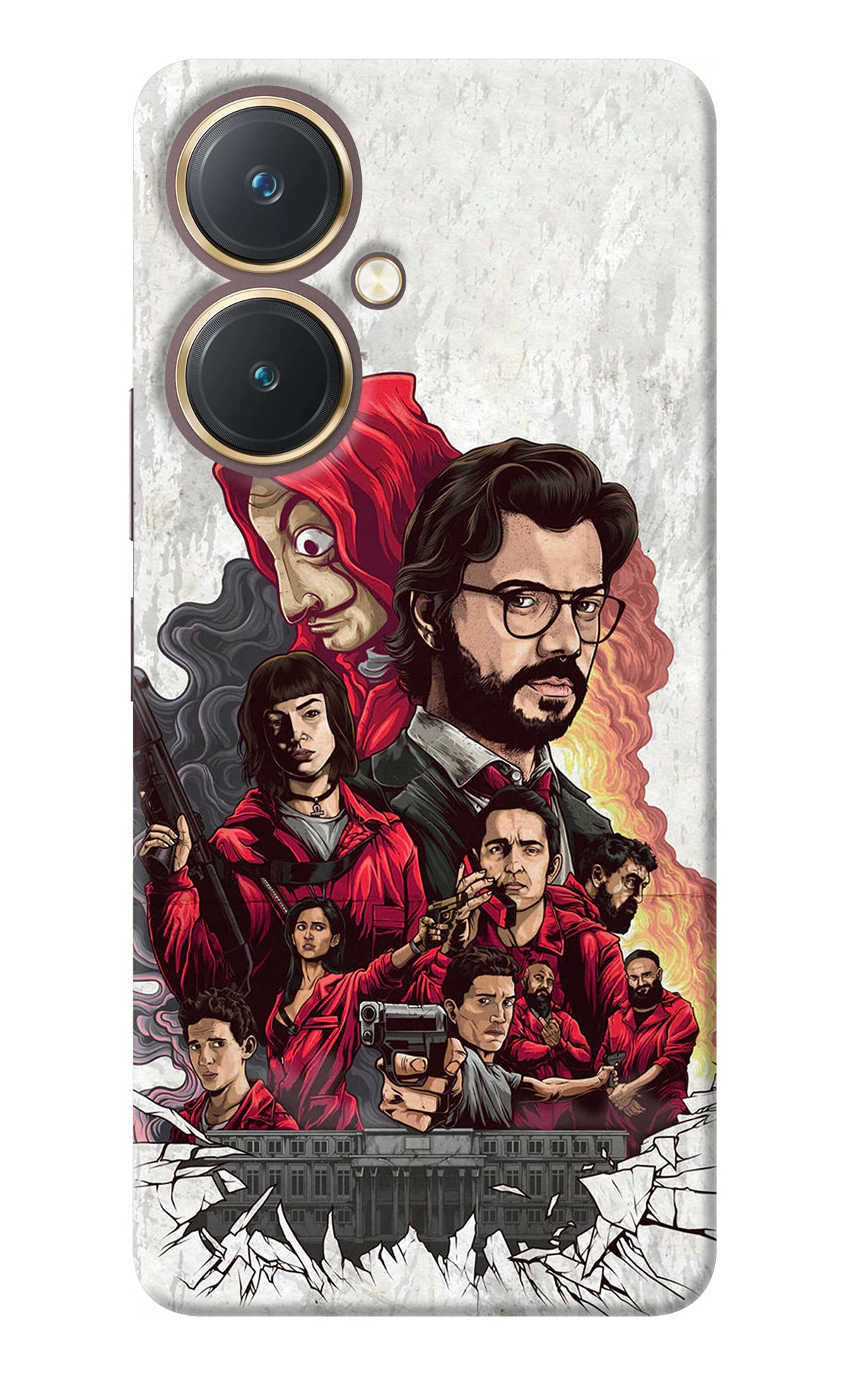 Money Heist Artwork Vivo Y27 Back Cover