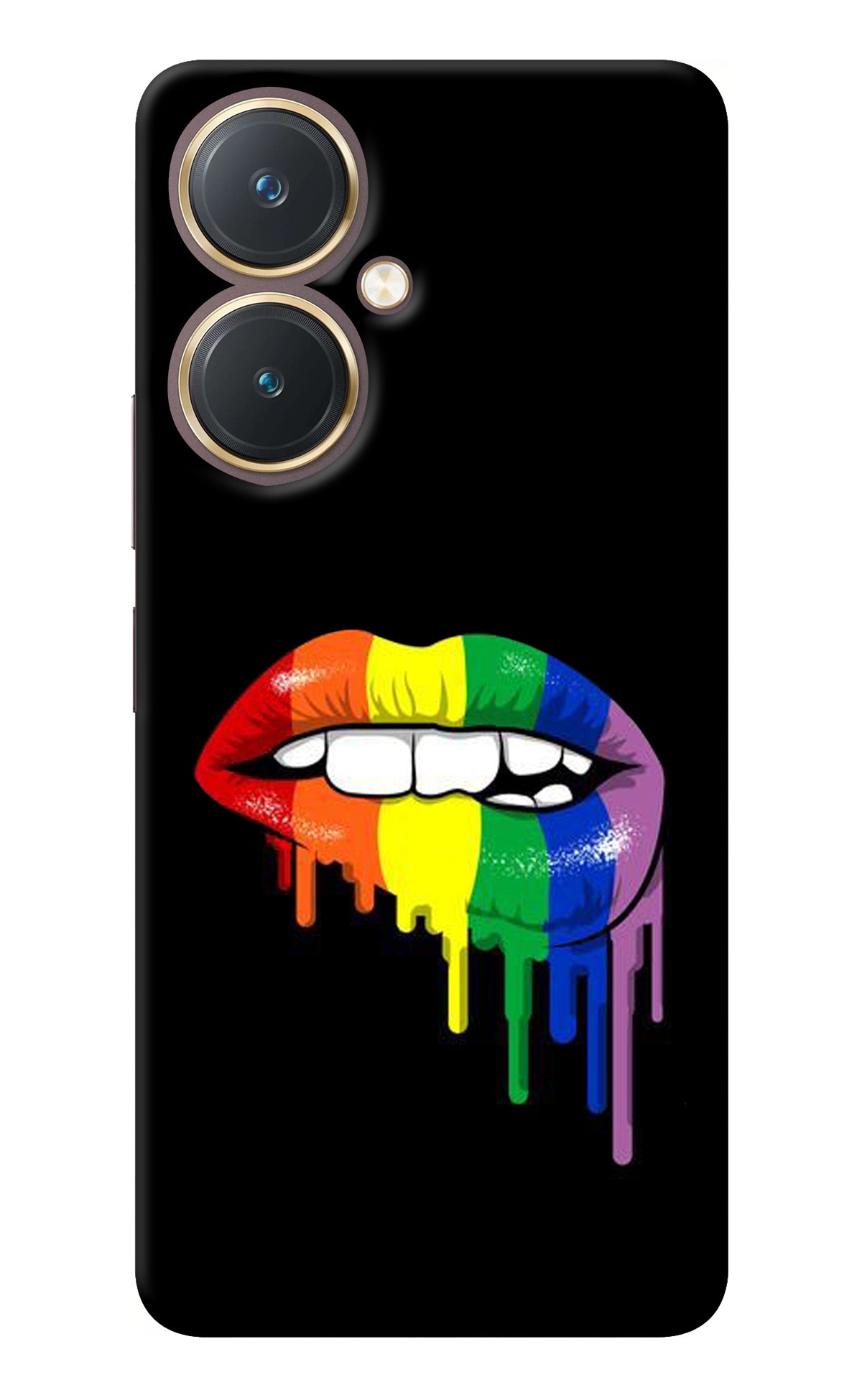 Lips Biting Vivo Y27 Back Cover