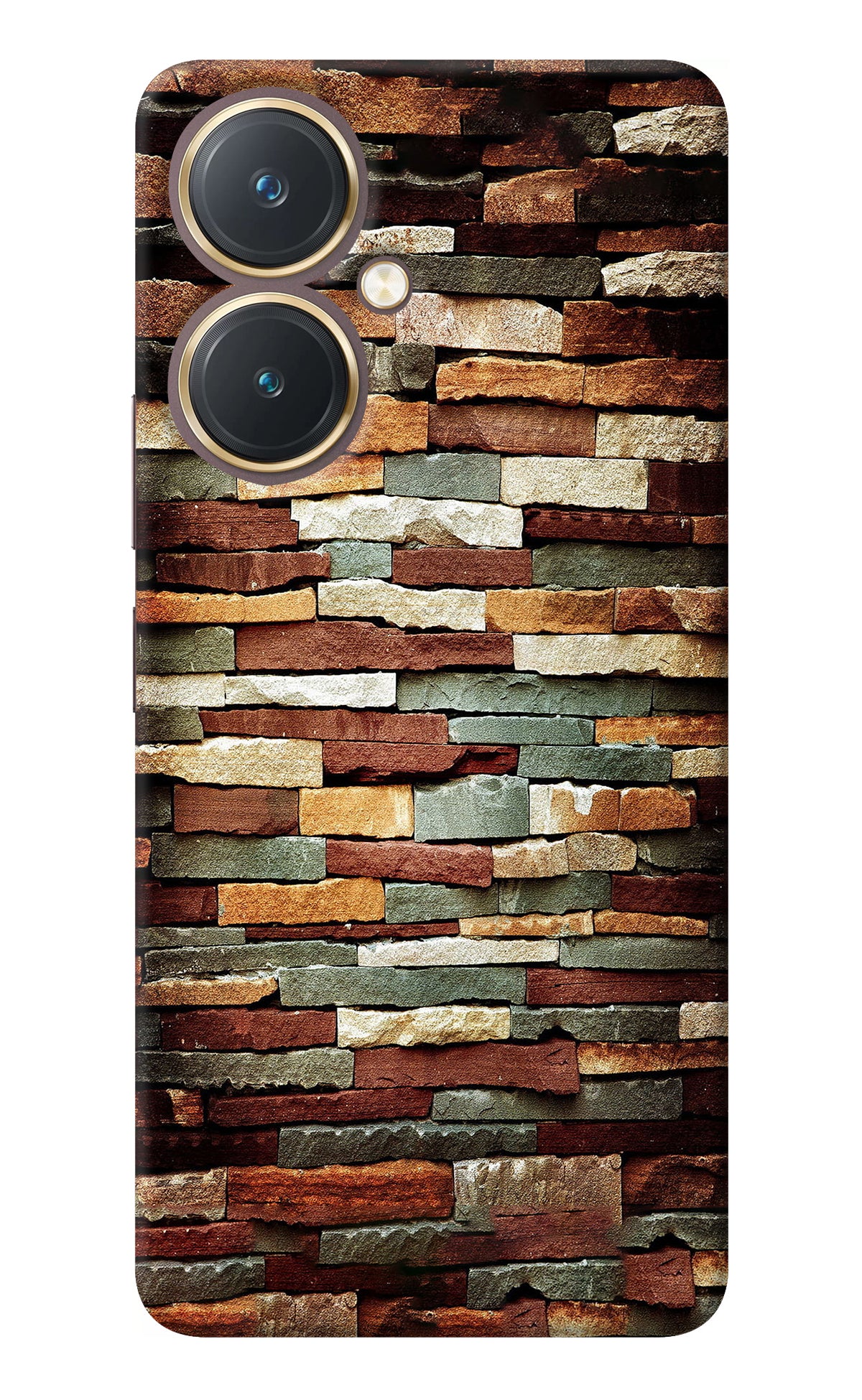 Bricks Pattern Vivo Y27 Back Cover