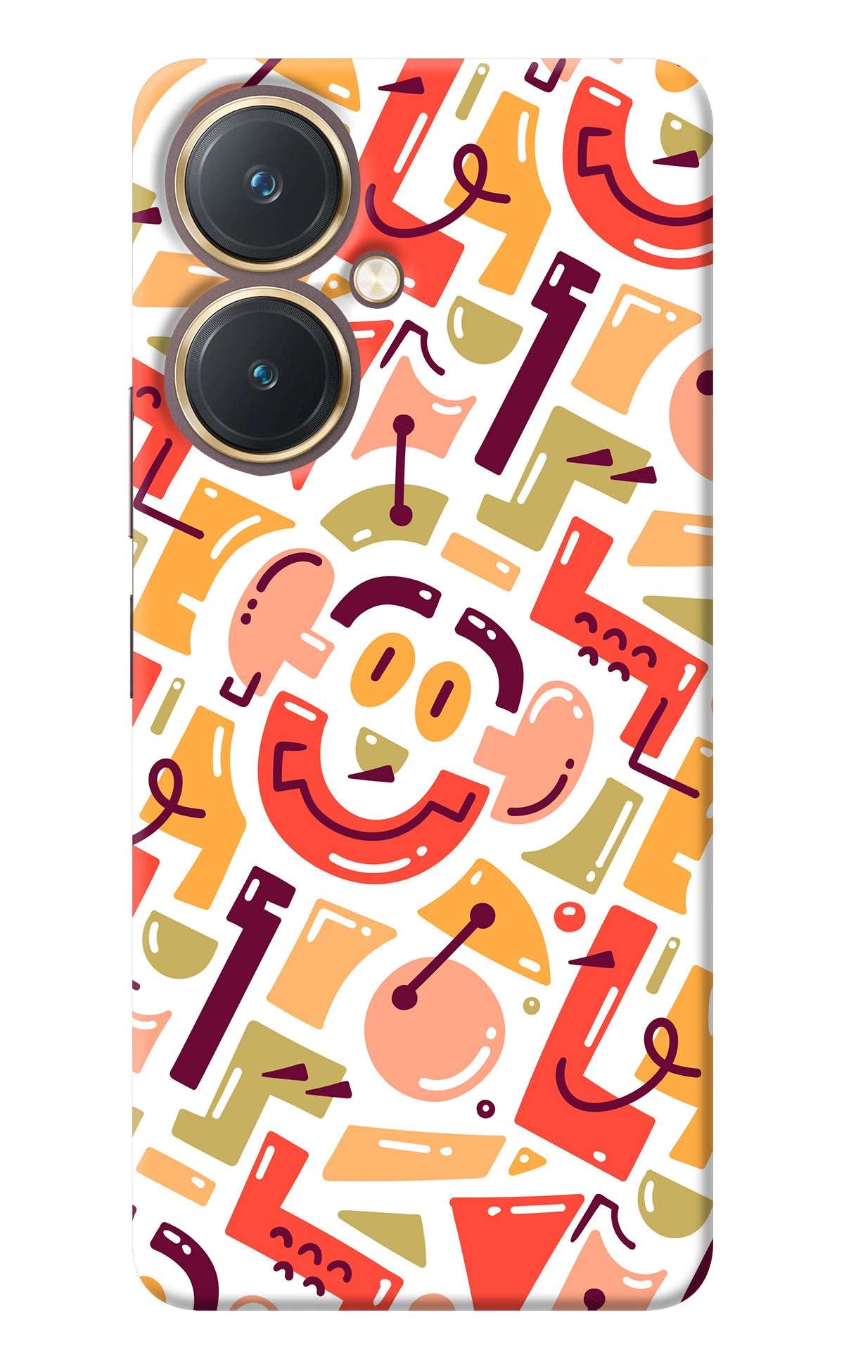 Doodle Pattern Vivo Y27 Back Cover