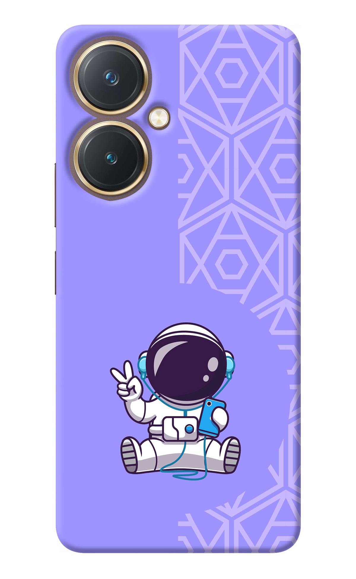 Cute Astronaut Chilling Vivo Y27 Back Cover