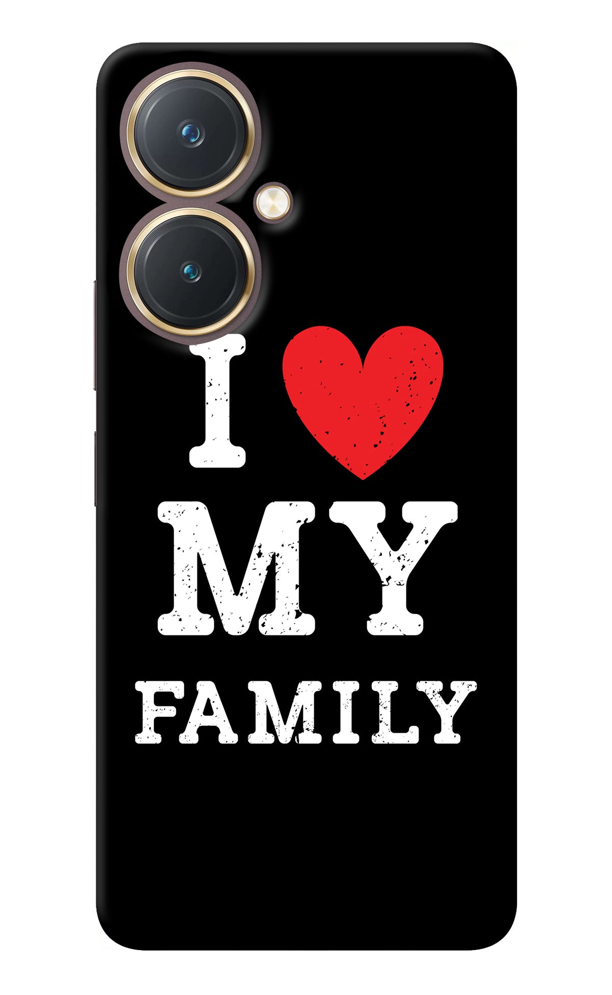 I Love My Family Vivo Y27 Back Cover