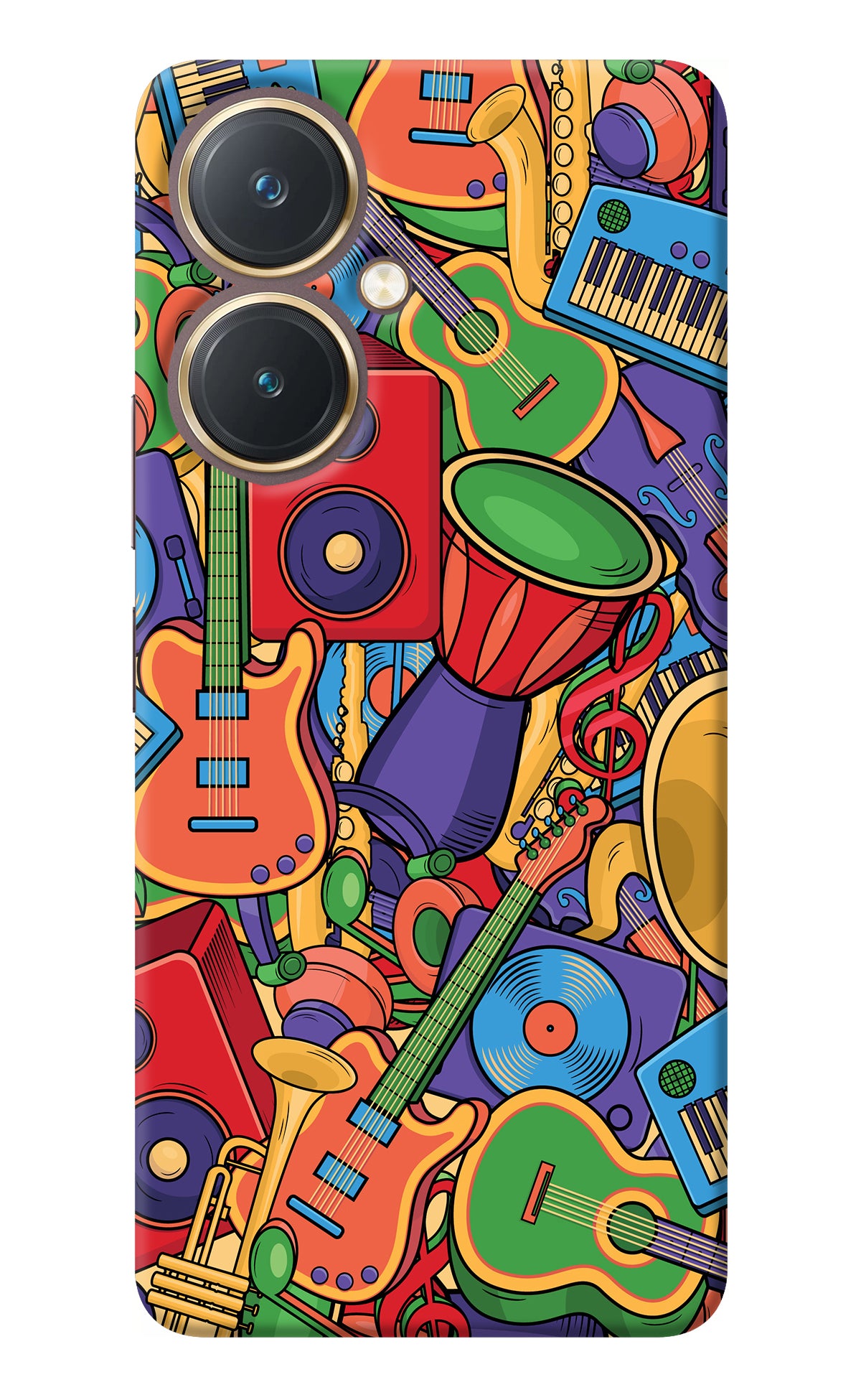 Music Instrument Doodle Vivo Y27 Back Cover