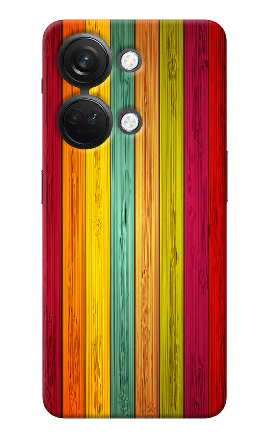 Multicolor Wooden OnePlus Nord 3 5G Back Cover