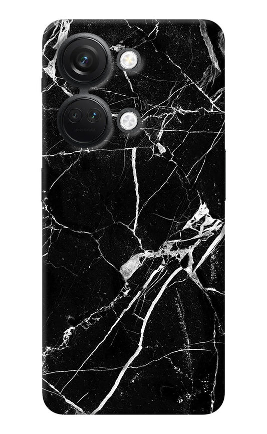 Black Marble Pattern OnePlus Nord 3 5G Back Cover