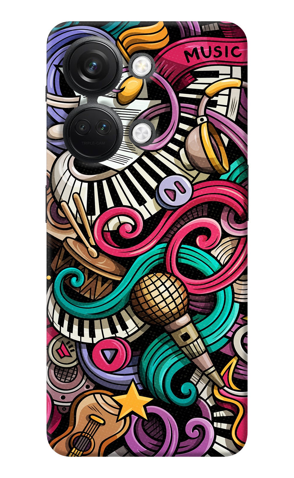 Music Abstract OnePlus Nord 3 5G Back Cover