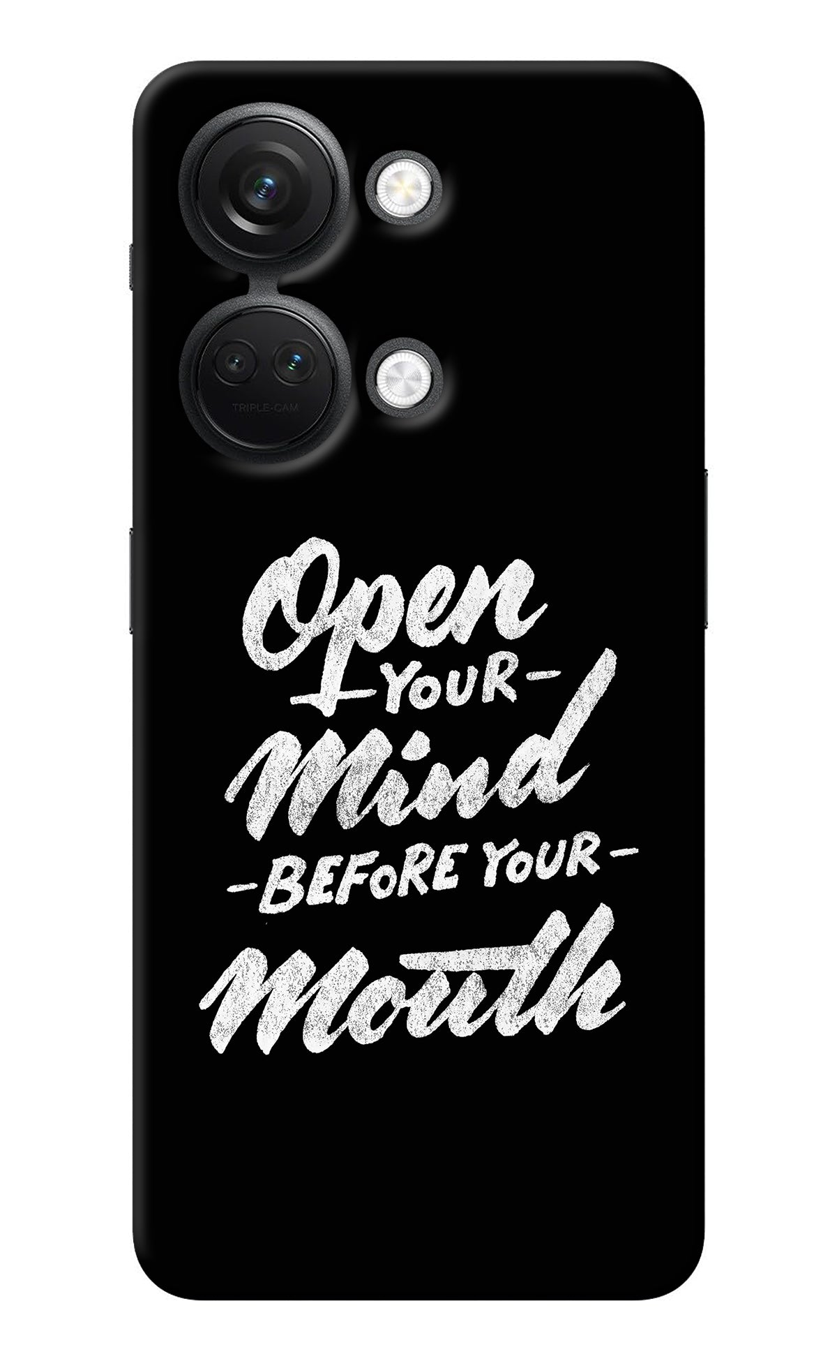 Open Your Mind Before Your Mouth OnePlus Nord 3 5G Back Cover