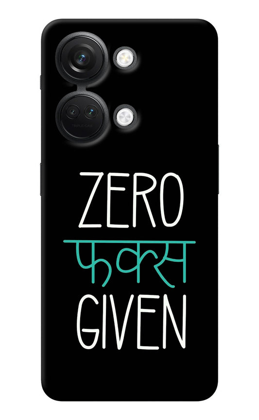 Zero Fucks Given OnePlus Nord 3 5G Back Cover