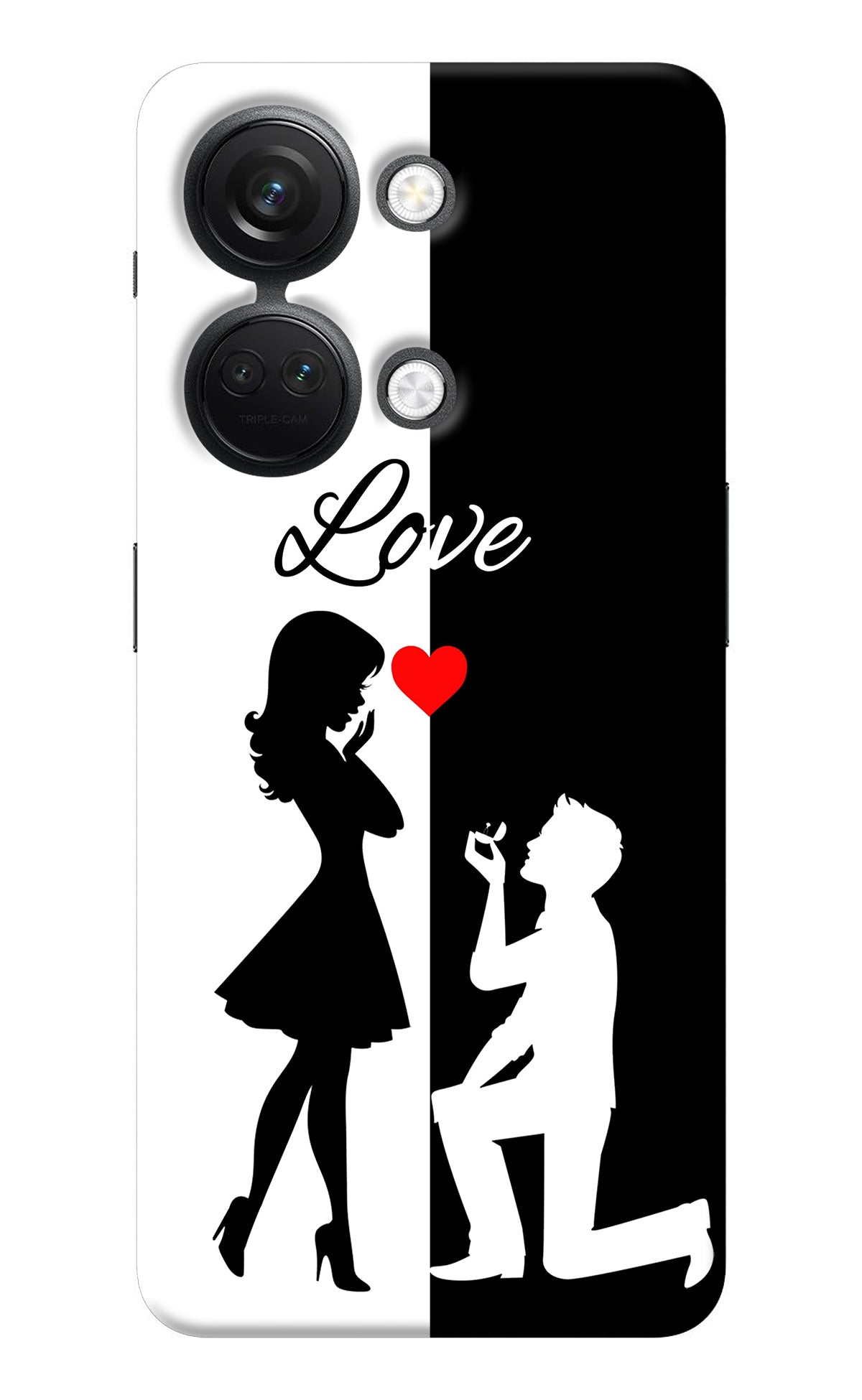 Love Propose Black And White OnePlus Nord 3 5G Back Cover