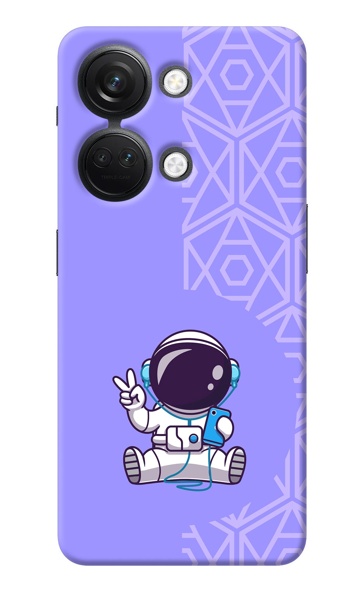 Cute Astronaut Chilling OnePlus Nord 3 5G Back Cover