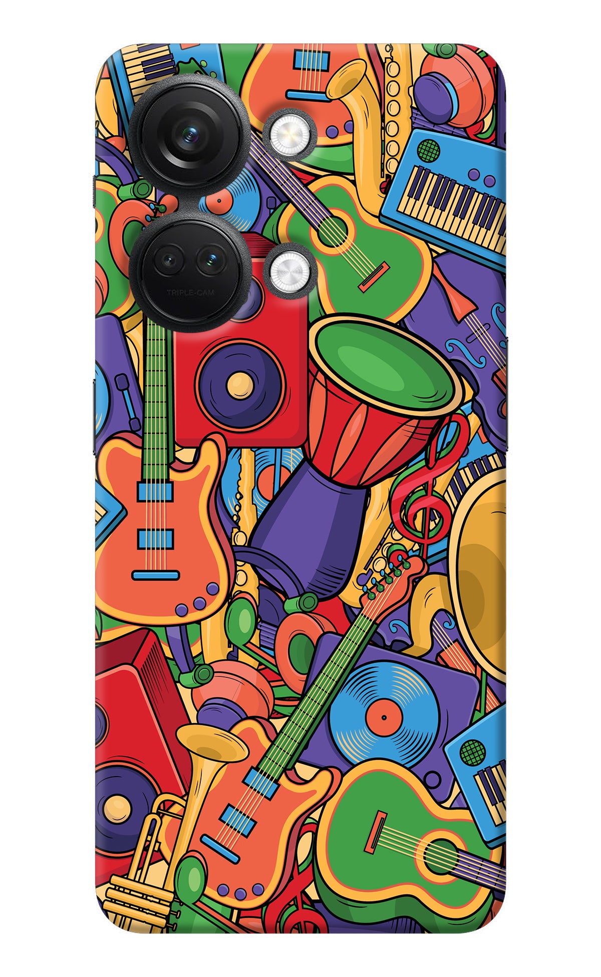 Music Instrument Doodle OnePlus Nord 3 5G Back Cover