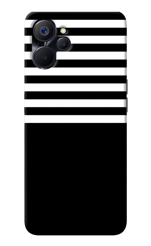 Black and White Print Realme 9i 5G Back Cover