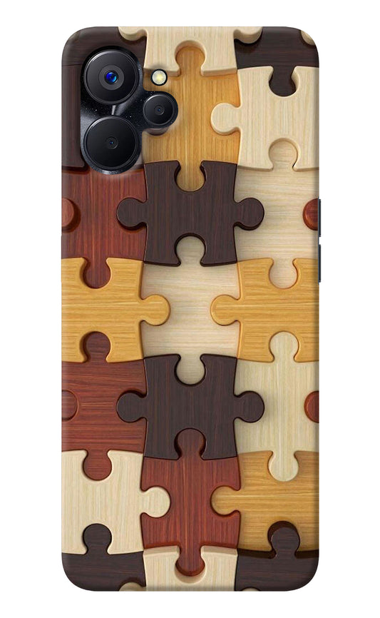 Wooden Puzzle Realme 9i 5G Back Cover