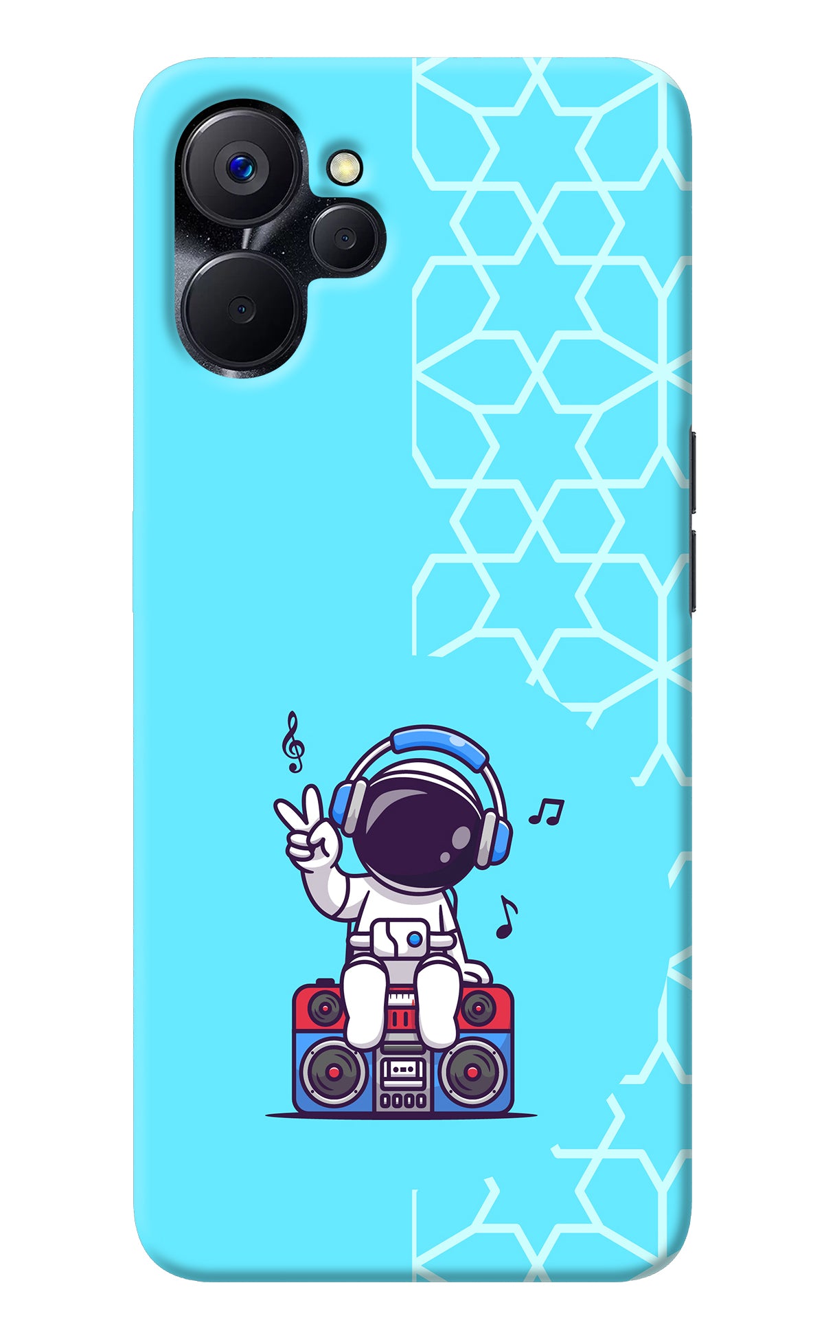 Cute Astronaut Chilling Realme 9i 5G Back Cover
