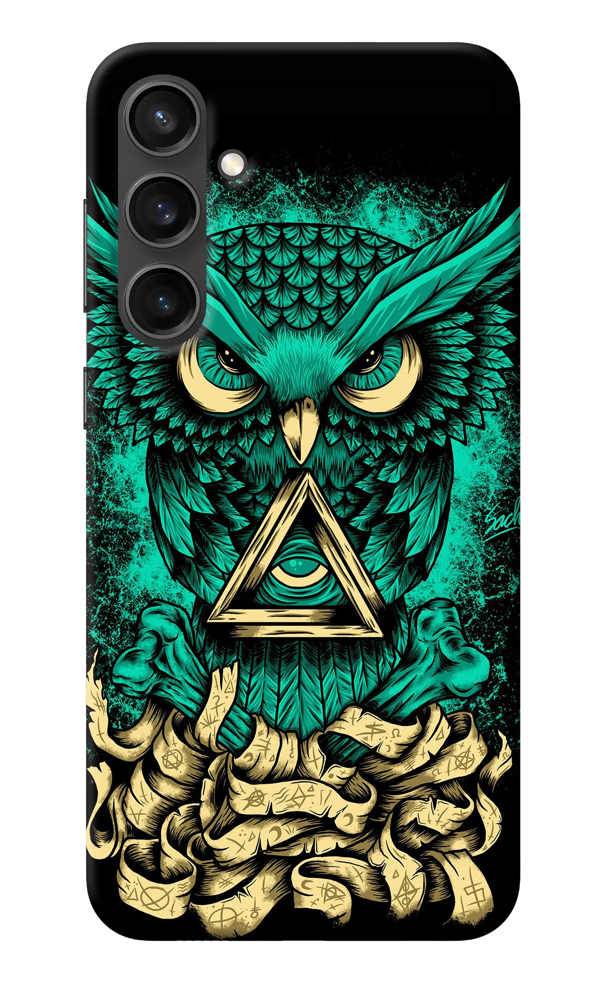 Green Owl Samsung S23 FE 5G Back Cover