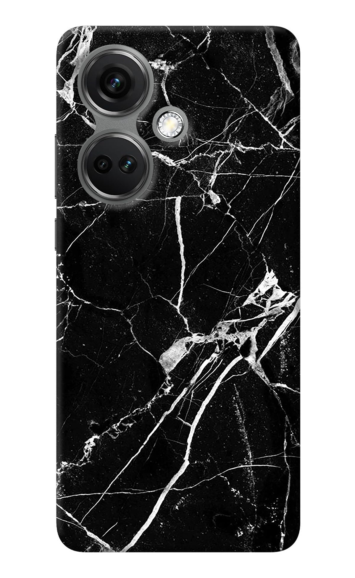 Black Marble Pattern OnePlus Nord CE 3 5G Back Cover