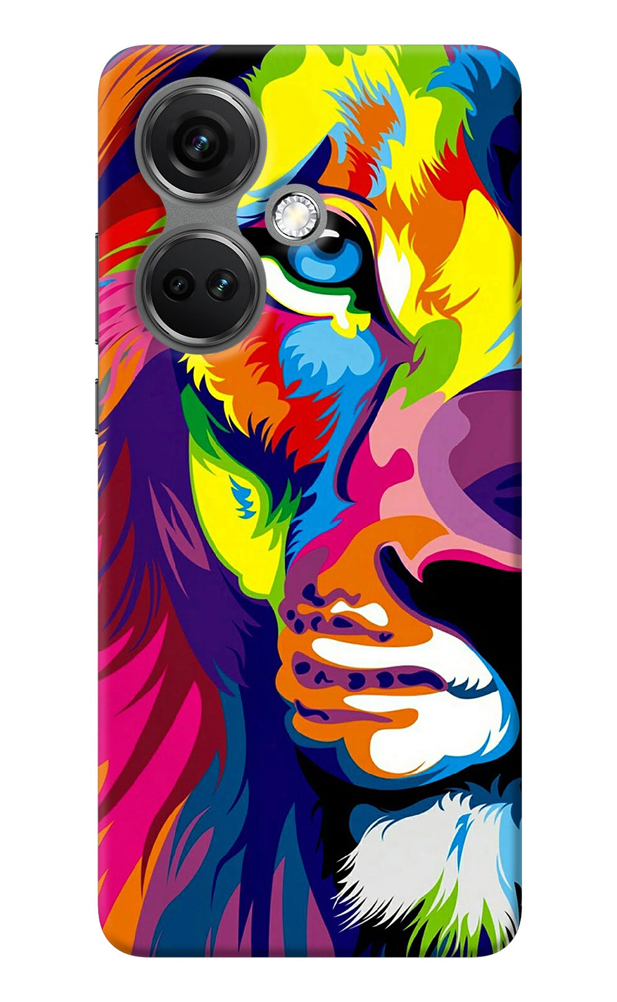 Lion Half Face OnePlus Nord CE 3 5G Back Cover