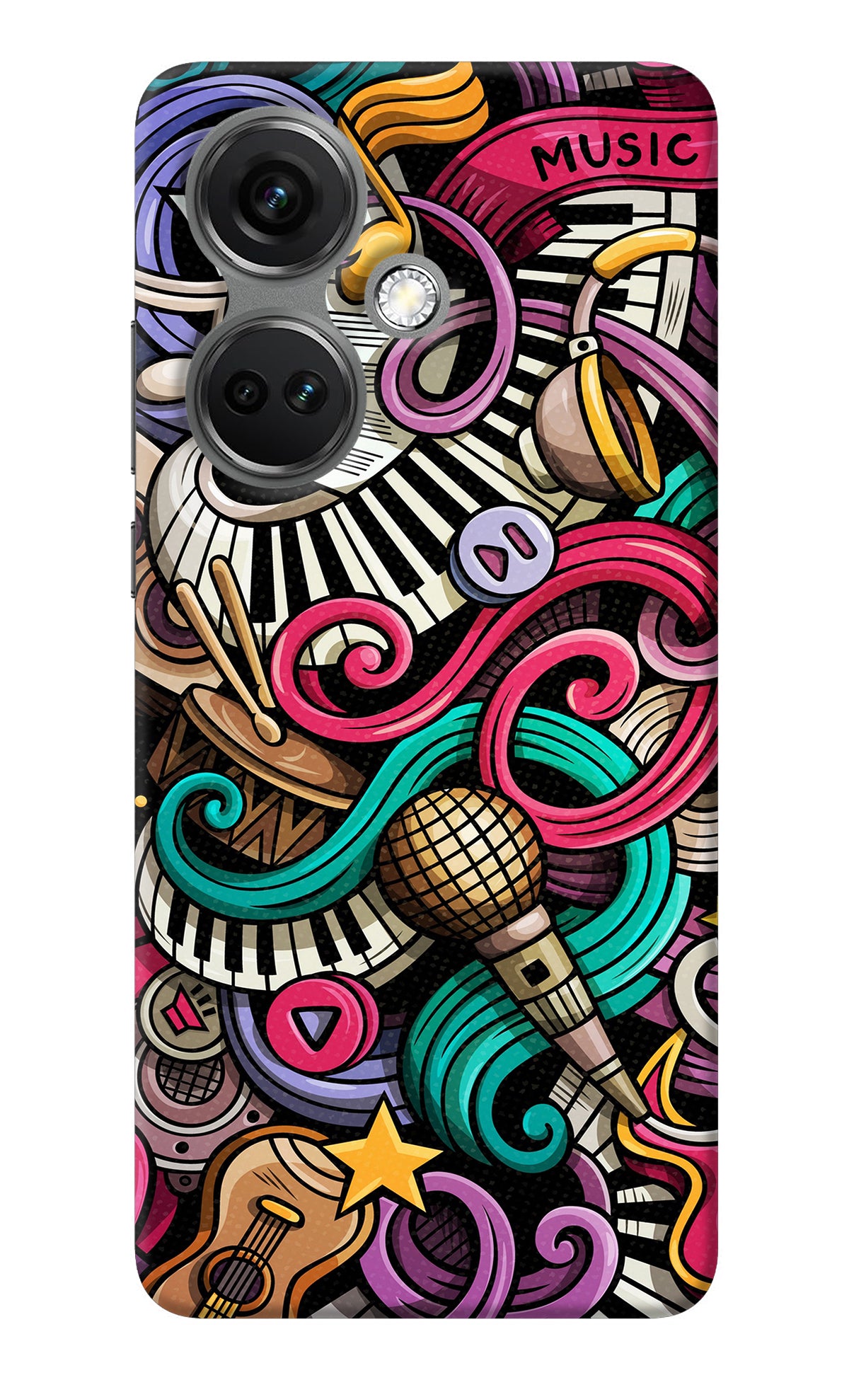 Music Abstract OnePlus Nord CE 3 5G Back Cover