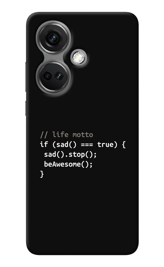 Life Motto Code OnePlus Nord CE 3 5G Back Cover