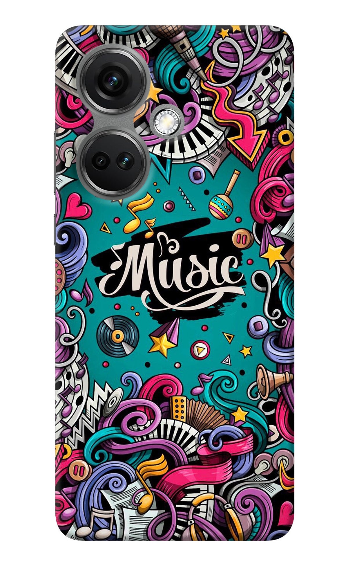 Music Graffiti OnePlus Nord CE 3 5G Back Cover