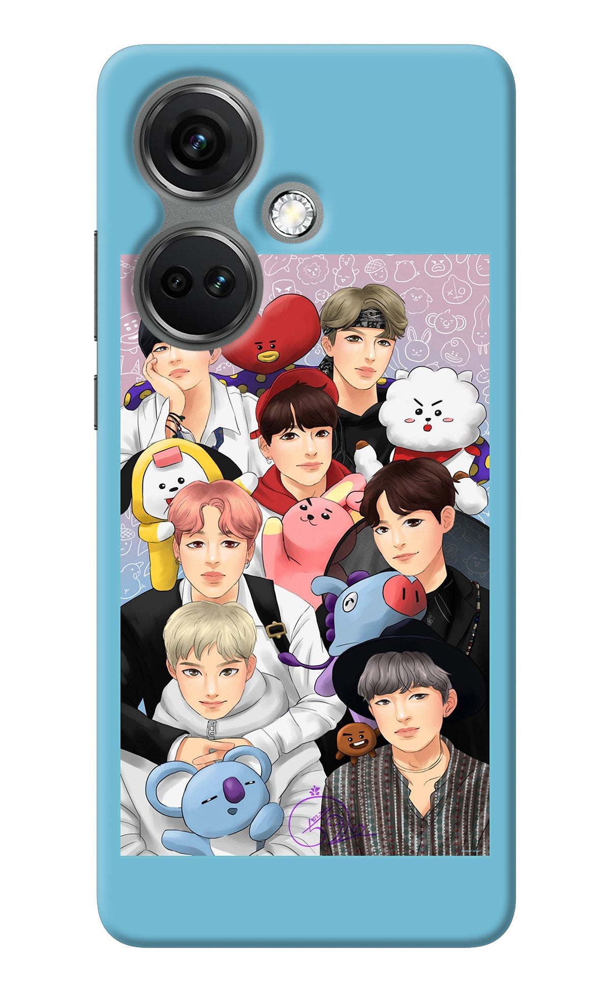 BTS with animals OnePlus Nord CE 3 5G Back Cover