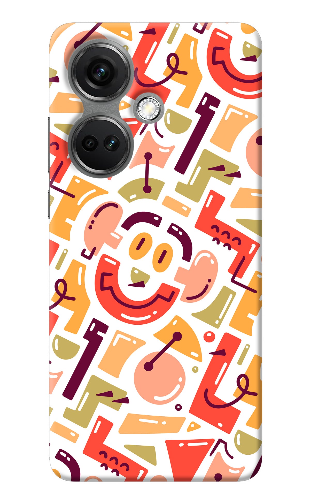 Doodle Pattern OnePlus Nord CE 3 5G Back Cover