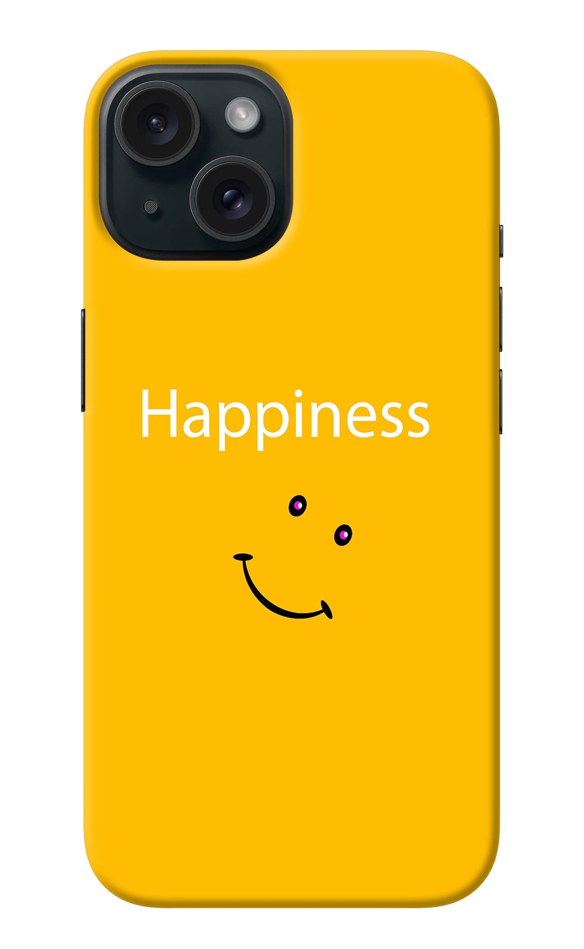 Happiness With Smiley iPhone 15 Back Cover