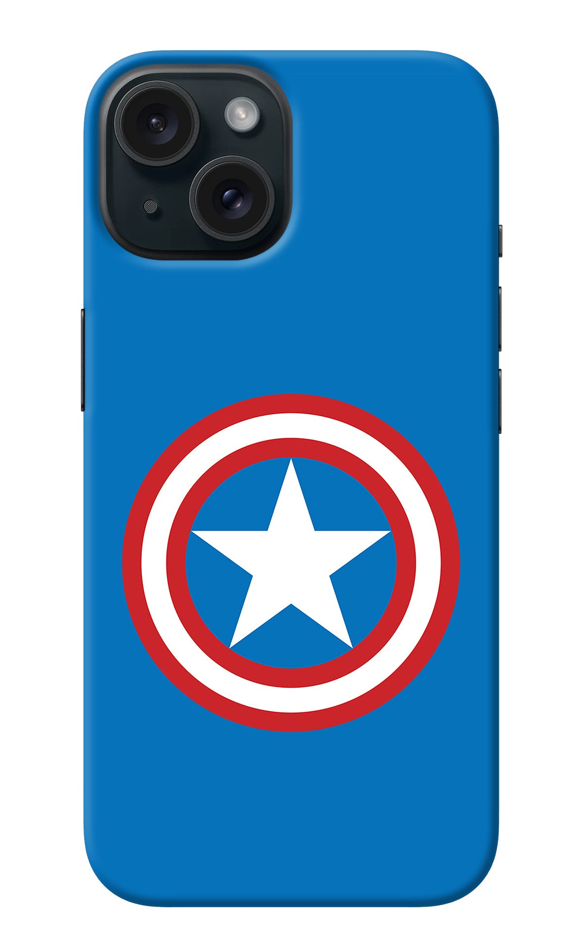 Captain America Logo iPhone 15 Back Cover