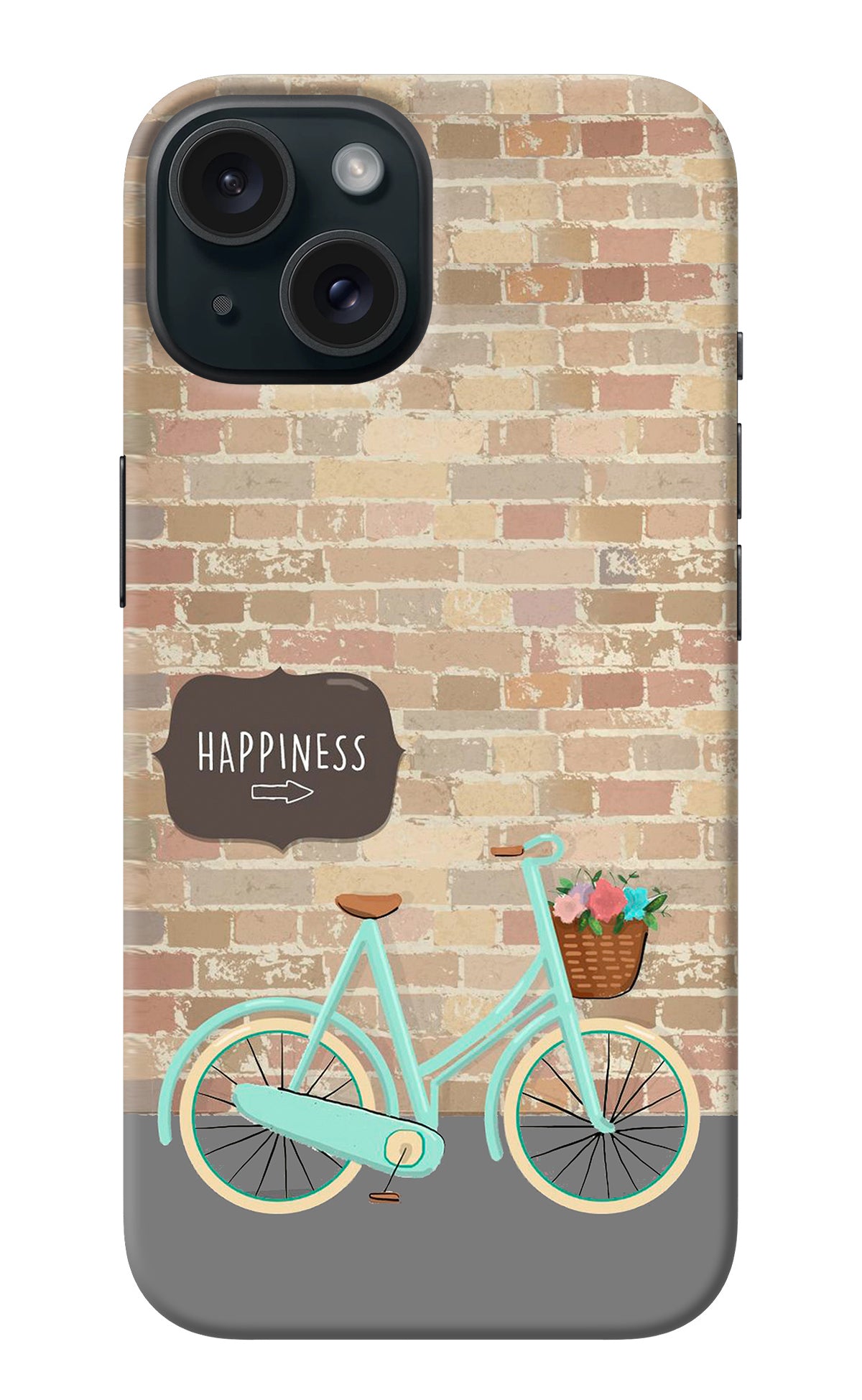 Happiness Artwork iPhone 15 Back Cover