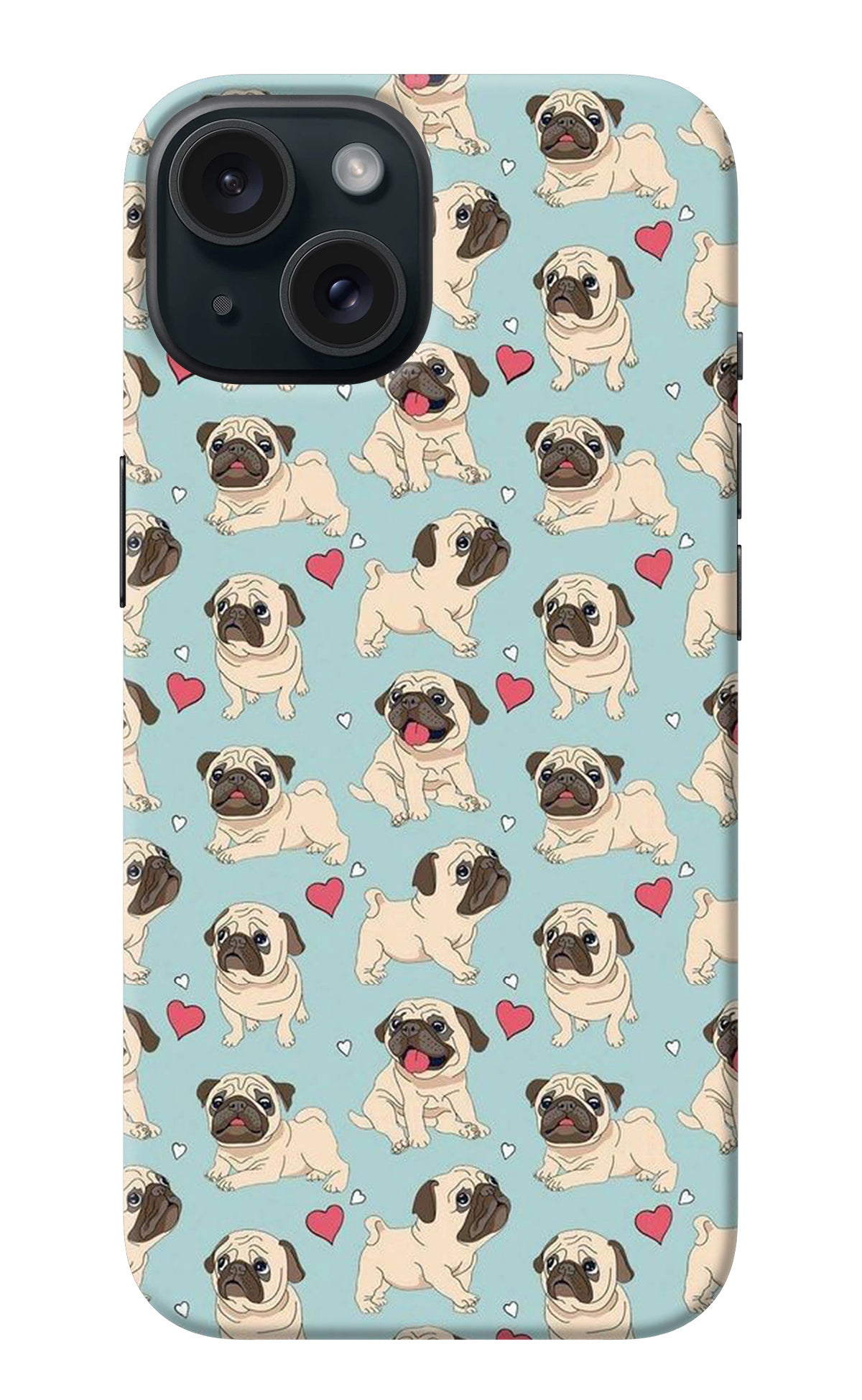 Pug Dog iPhone 15 Back Cover