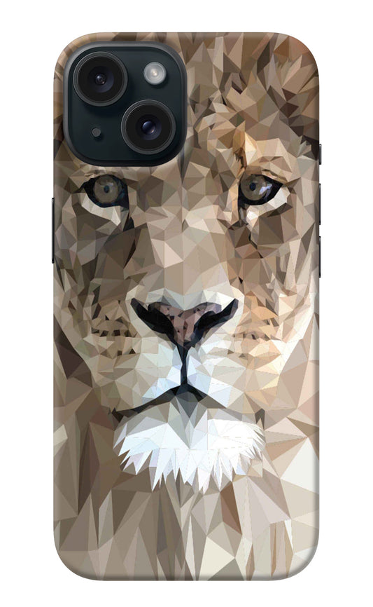 Lion Art iPhone 15 Back Cover