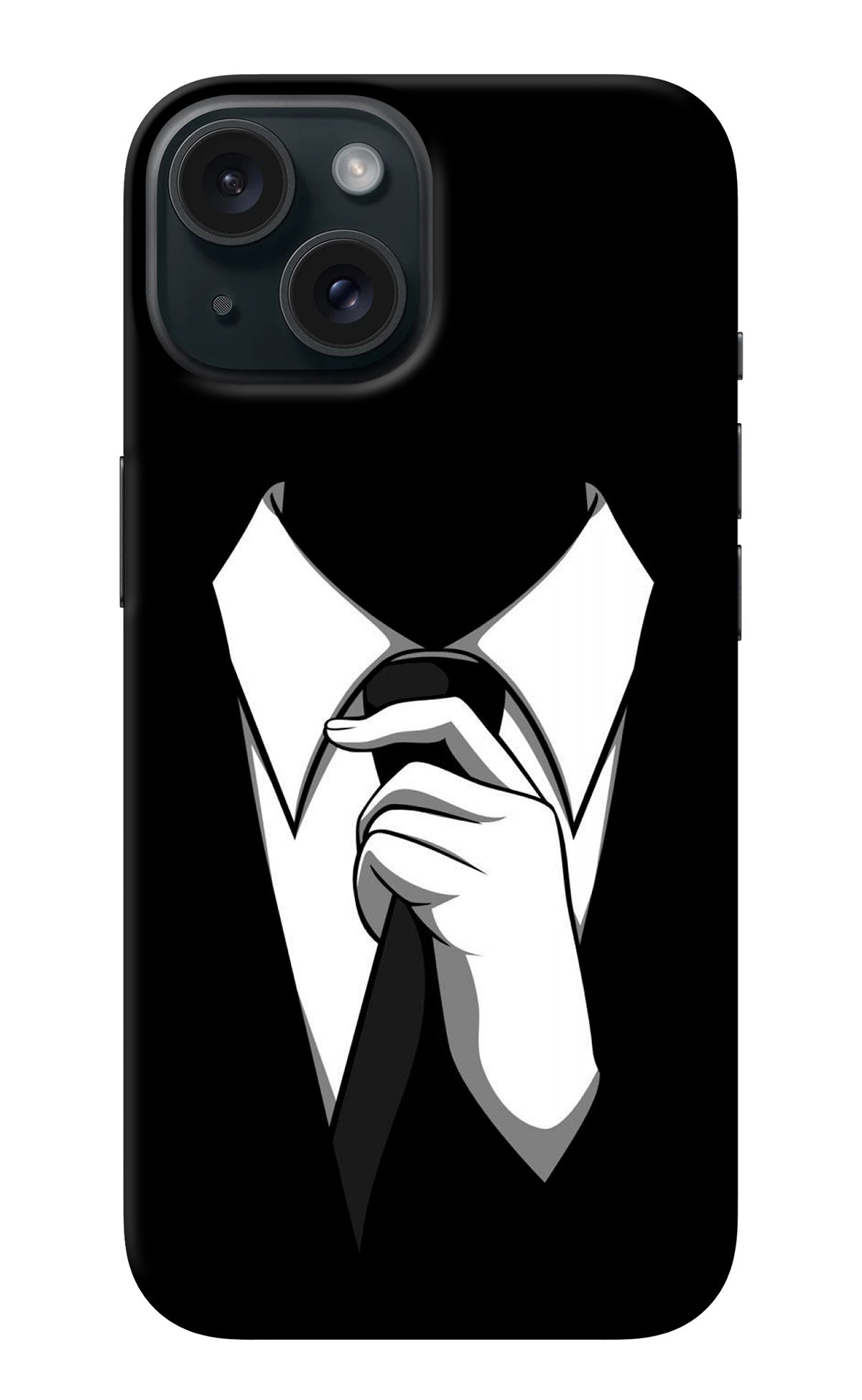 Black Tie iPhone 15 Back Cover