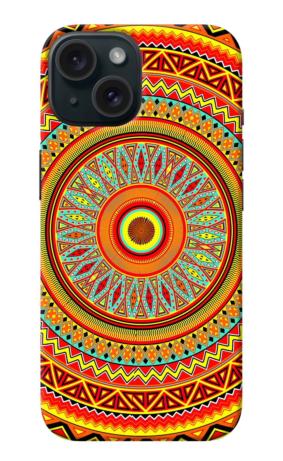 Mandala Pattern iPhone 15 Back Cover