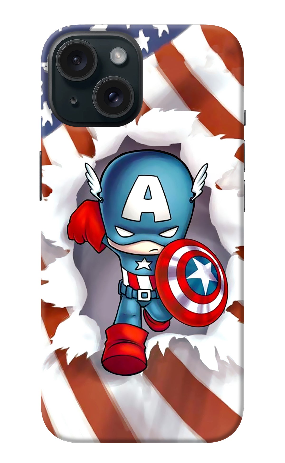 Captain America iPhone 15 Back Cover