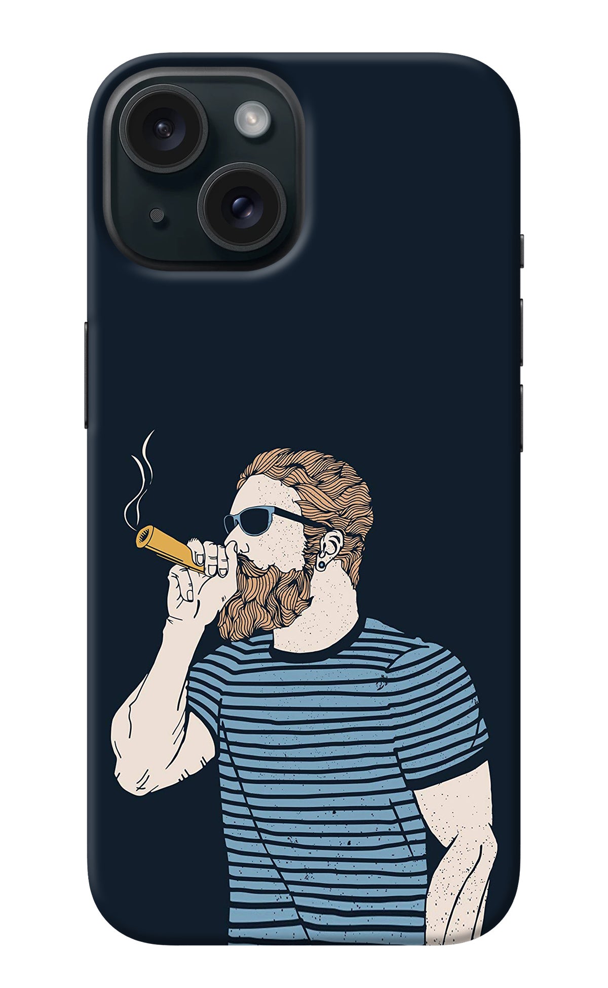 Smoking iPhone 15 Back Cover