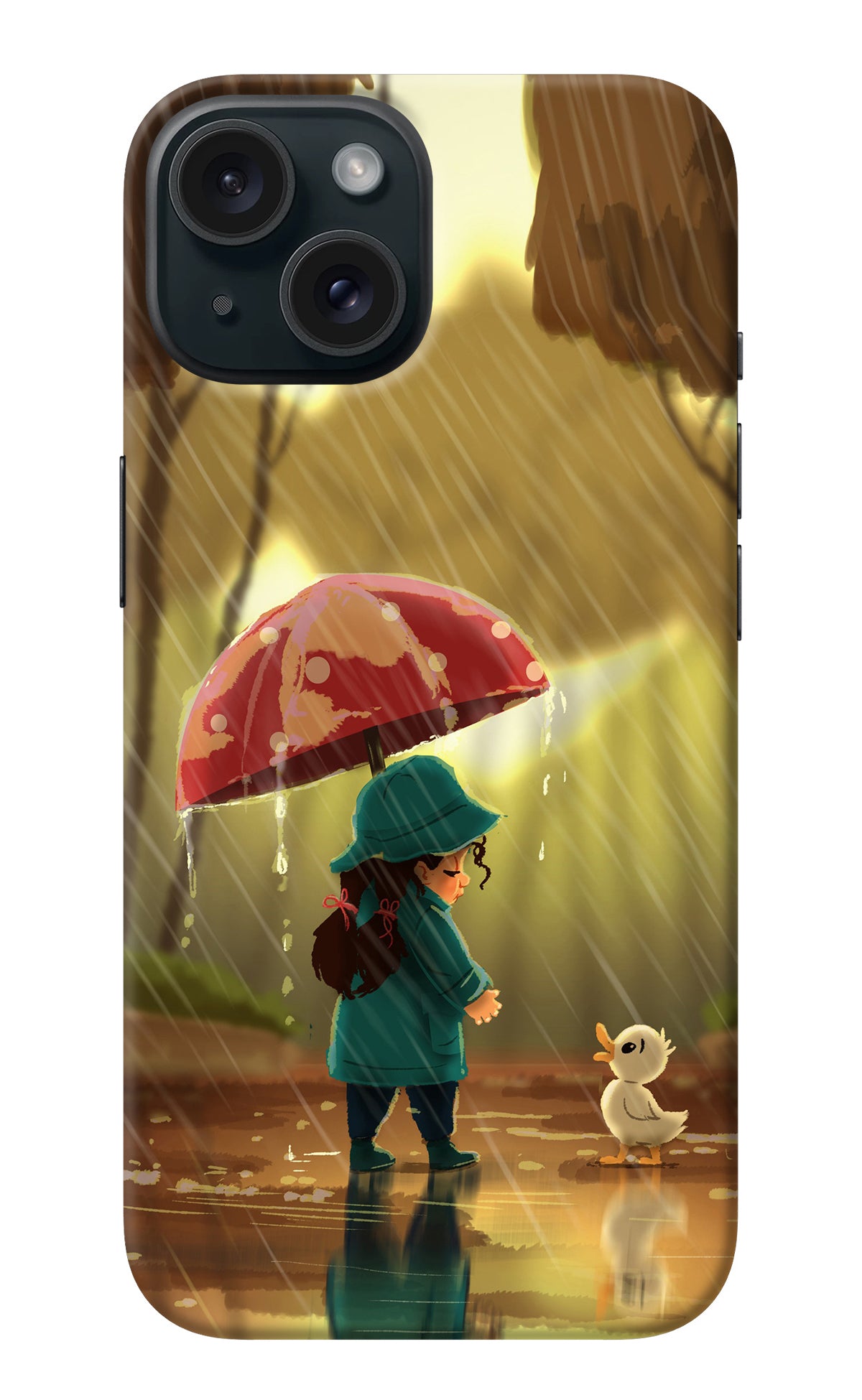 Rainy Day iPhone 15 Back Cover