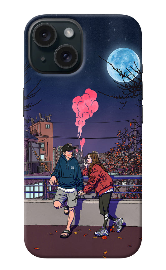 Chilling Couple iPhone 15 Back Cover