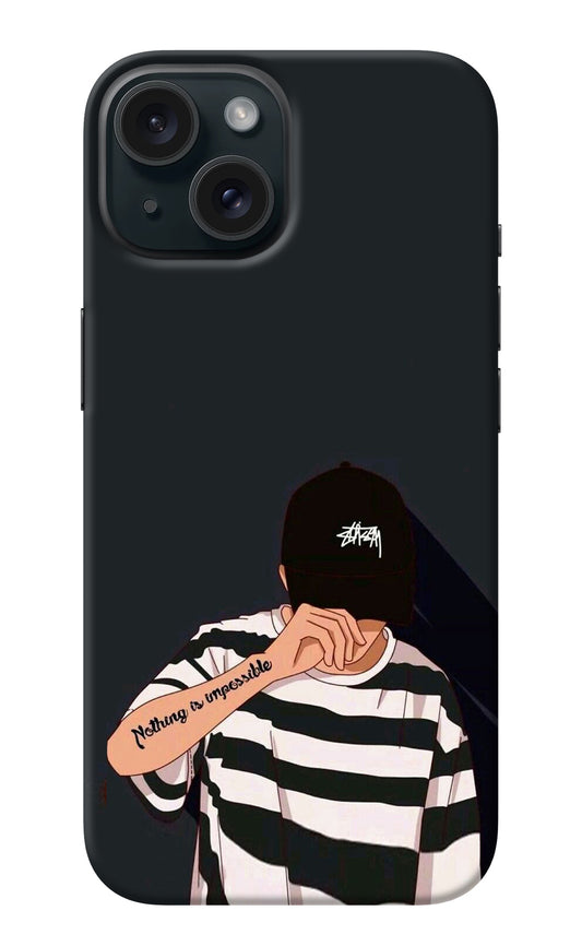 Aesthetic Boy iPhone 15 Back Cover