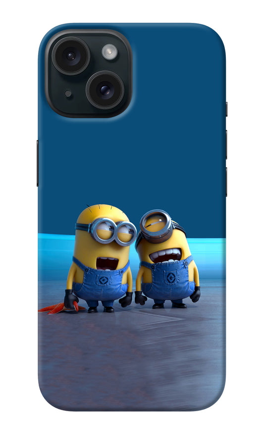 Minion Laughing iPhone 15 Back Cover