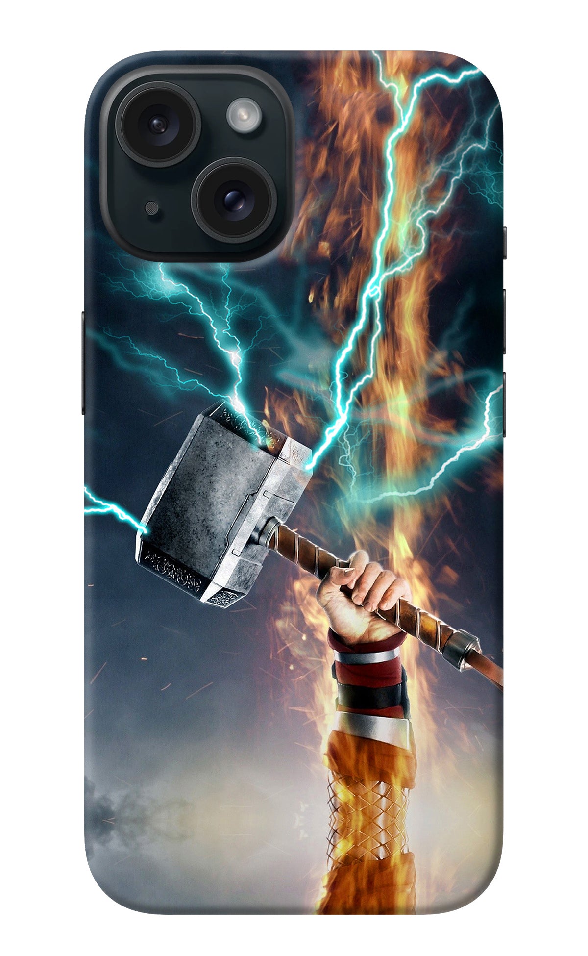 Thor Hammer Mjolnir iPhone 15 Back Cover