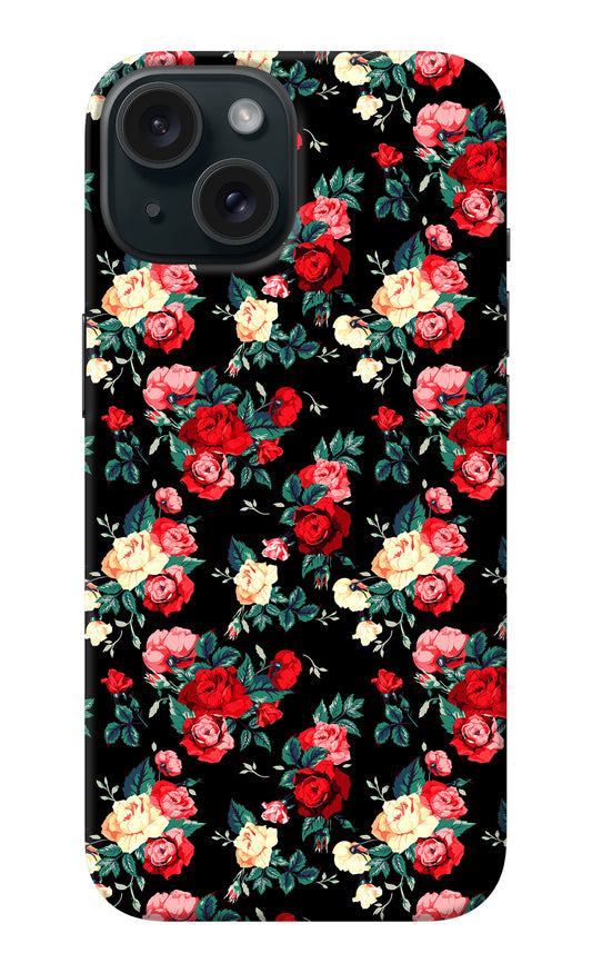 Rose Pattern iPhone 15 Back Cover