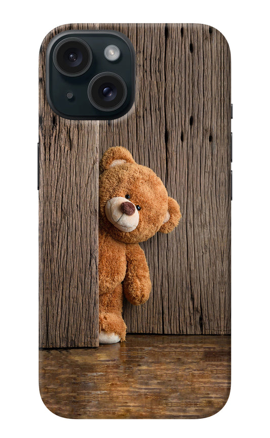 Teddy Wooden iPhone 15 Back Cover