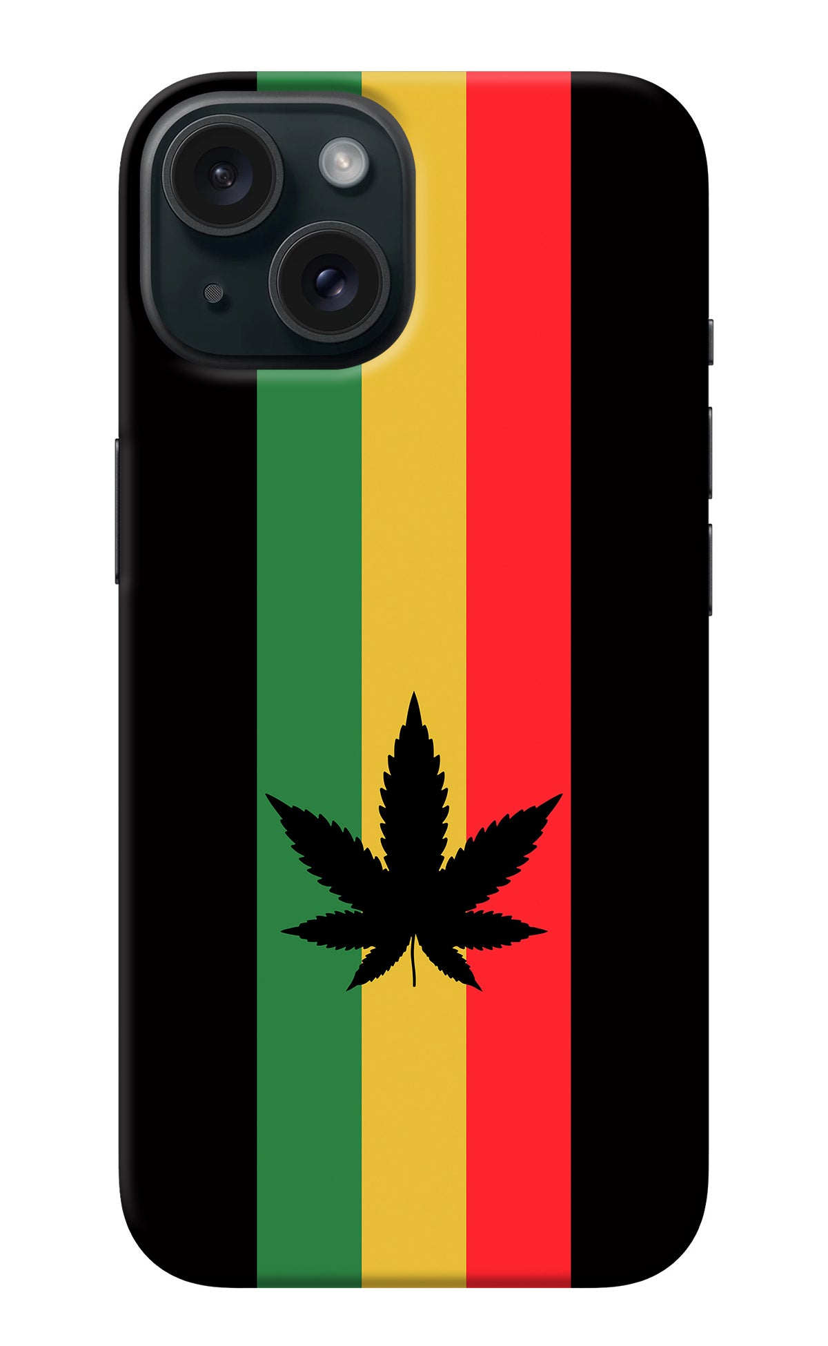 Weed Flag iPhone 15 Back Cover